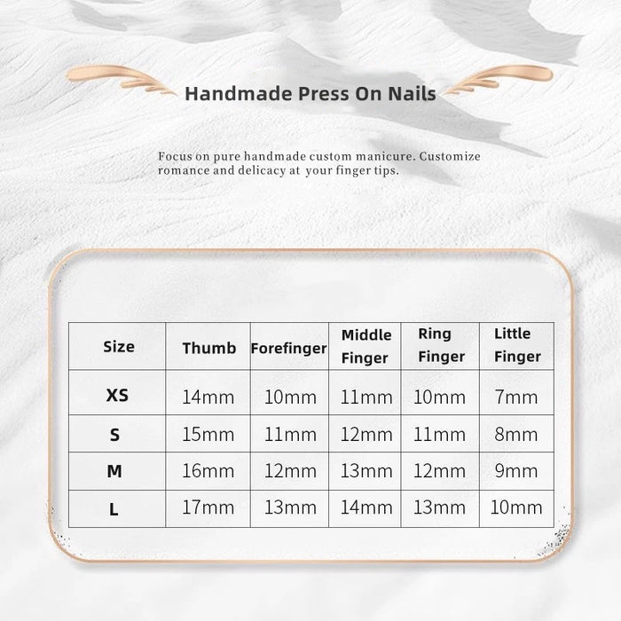 10pcs Handmade Press on Nails Round Head Fake Nails Cute Strawberry False Nails Kawaii Short Full Cover Finger Tips Manicure Art
